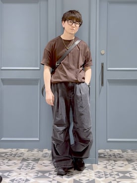 「RAGEBLUE（レイジブルー）のアイテム（トップス）」を使った、はいねさん（メンズ・165cm）の春コーディネート