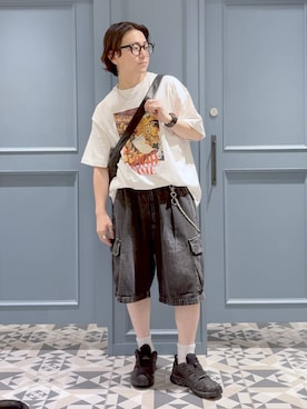 「アイテム（財布/小物、その他）」を使った、はいねさん（メンズ・165cm）の夏コーディネート