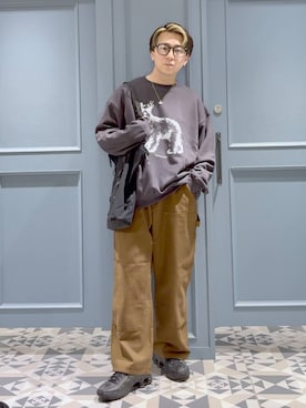 「RAGEBLUE（レイジブルー）のアイテム（アクセサリー）」を使った、はいねさん（メンズ・165cm）の秋コーディネート