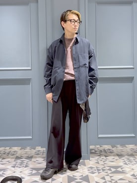 「アイテム（バンダナ/スカーフ）」を使った、はいねさん（メンズ・165cm）の夏コーディネート