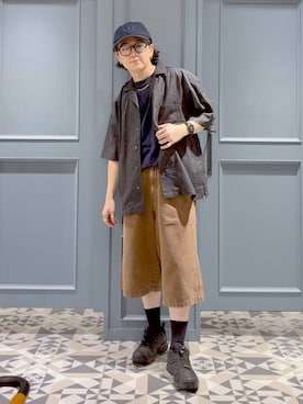 「RAGEBLUE（レイジブルー）のアイテム」を使った、はいねさん（メンズ・165cm）の夏コーディネート