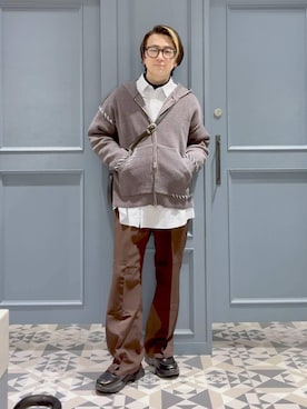 「RAGEBLUE（レイジブルー）のアイテム（バッグ）」を使った、はいねさん（メンズ・165cm）の冬コーディネート