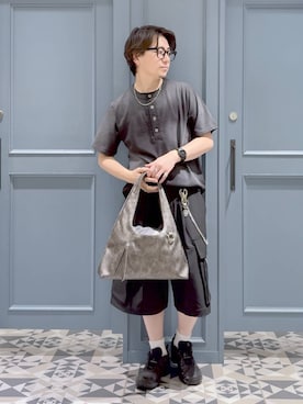 「RAGEBLUE（レイジブルー）のアイテム」を使った、はいねさん（メンズ・165cm）の夏コーディネート