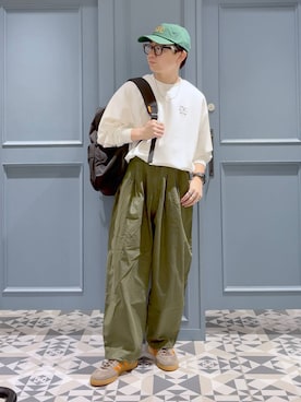 「アイテム（キャップ）」を使った、はいねさん（メンズ・165cm・20代）の夏コーディネート