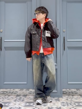 「RAGEBLUE（レイジブルー）のアイテム（アクセサリー）」を使った、はいねさん（メンズ・165cm）の冬コーディネート