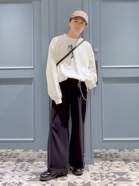 「アイテム（キャップ）」を使った、はいねさん（メンズ・165cm・20代）の秋コーディネート