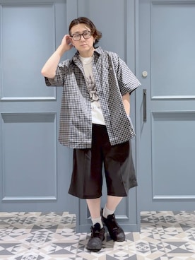 「アイテム（レッグウェア）」を使った、はいねさん（メンズ・165cm）の夏コーディネート