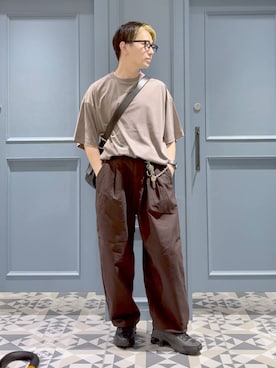 「アイテム（ウォレットチェーン）」を使った、はいねさん（メンズ・165cm・20代）の秋コーディネート
