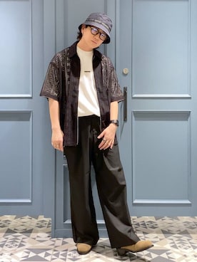 「WEEKEND(ER)（ウィークエンダー）のアイテム」を使った、はいねさん（メンズ・165cm）の夏コーディネート