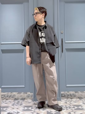 「RAGEBLUE（レイジブルー）のアイテム」を使った、はいねさん（メンズ・165cm）の夏コーディネート