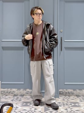 「RAGEBLUE（レイジブルー）のアイテム（ジャケット/アウター）」を使った、はいねさん（メンズ・165cm）の秋コーディネート