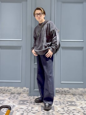 「RAGEBLUE（レイジブルー）のアイテム（アクセサリー）」を使った、はいねさん（メンズ・165cm）の秋コーディネート