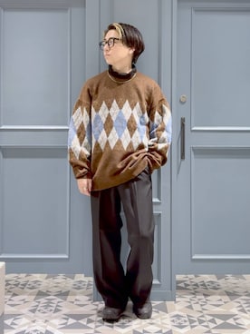 「RAGEBLUE（レイジブルー）のアイテム（アクセサリー）」を使った、はいねさん（メンズ・165cm）の秋コーディネート