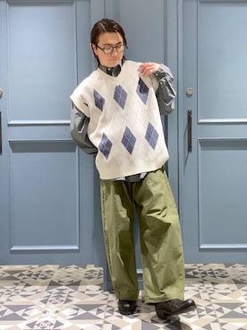 「RAGEBLUE（レイジブルー）のアイテム（ブーツ）」を使った、はいねさん（メンズ・165cm）の春コーディネート