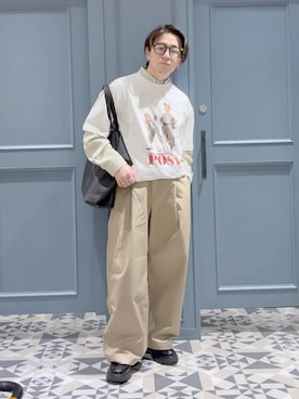 「RAGEBLUE（レイジブルー）のアイテム（バッグ）」を使った、はいねさん（メンズ・165cm）の春コーディネート