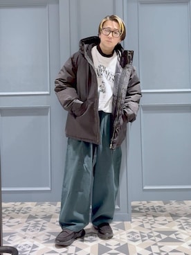 「RAGEBLUE（レイジブルー）のアイテム（パンツ）」を使った、はいねさん（メンズ・165cm）の秋コーディネート