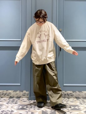 「アイテム（スウェット）」を使った、はいねさん（メンズ・165cm・20代）の秋コーディネート