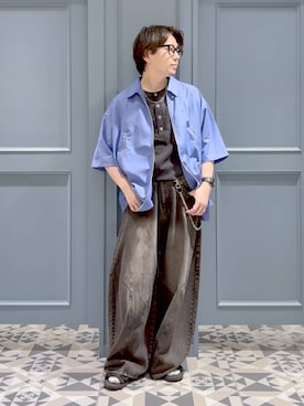 「RAGEBLUE（レイジブルー）のアイテム（アクセサリー）」を使った、はいねさん（メンズ・165cm）の夏コーディネート