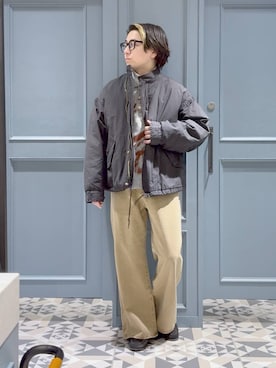 「アイテム（テーラードジャケット）」を使った、はいねさん（メンズ・165cm・20代）の冬コーディネート