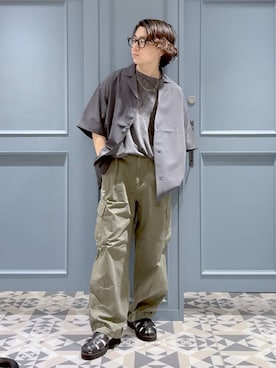 「骨格ストレート」｜「アイテム（サンダル）」を使った、はいねさん（メンズ・165cm・20代）の夏コーディネート