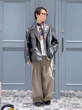 「RAGEBLUE（レイジブルー）のアイテム（ジャケット/アウター）」を使った、はいねさん（メンズ・165cm・20代）の秋コーディネート