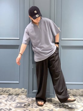 「アイテム（キャップ）」を使った、はいねさん（メンズ・165cm・20代）の夏コーディネート