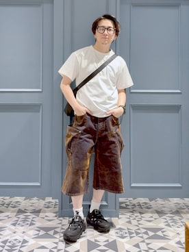「RAGEBLUE（レイジブルー）のアイテム（アクセサリー）」を使った、はいねさん（メンズ・165cm）の夏コーディネート