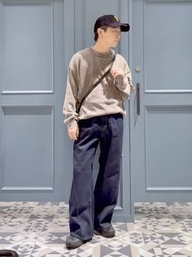 「RAGEBLUE（レイジブルー）のアイテム（アクセサリー）」を使った、はいねさん（メンズ・165cm）の秋コーディネート