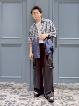 「RAGEBLUE（レイジブルー）のアイテム」を使った、はいねさん（メンズ・165cm）の夏コーディネート