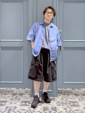 「RAGEBLUE（レイジブルー）のアイテム（アクセサリー）」を使った、はいねさん（メンズ・165cm）の夏コーディネート