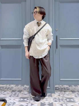 「RAGEBLUE（レイジブルー）のアイテム（バッグ）」を使った、はいねさん（メンズ・165cm）の冬コーディネート