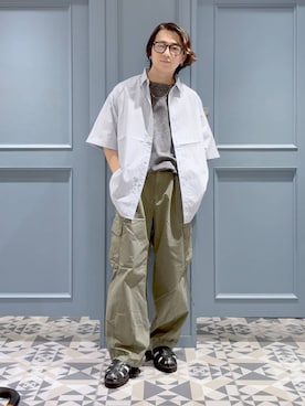 「骨格ストレート」｜「アイテム（サンダル）」を使った、はいねさん（メンズ・165cm・20代）の夏コーディネート
