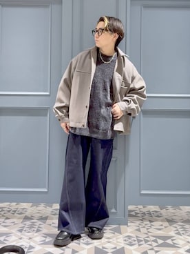 「RAGEBLUE（レイジブルー）のアイテム（ジャケット/アウター）」を使った、はいねさん（メンズ・165cm・20代）の秋コーディネート