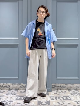 「アイテム（スウェットパンツ）」を使った、はいねさん（メンズ・165cm・20代）の夏コーディネート