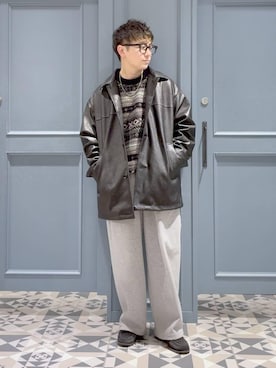 「RAGEBLUE（レイジブルー）のアイテム（アクセサリー）」を使った、はいねさん（メンズ・165cm）の冬コーディネート