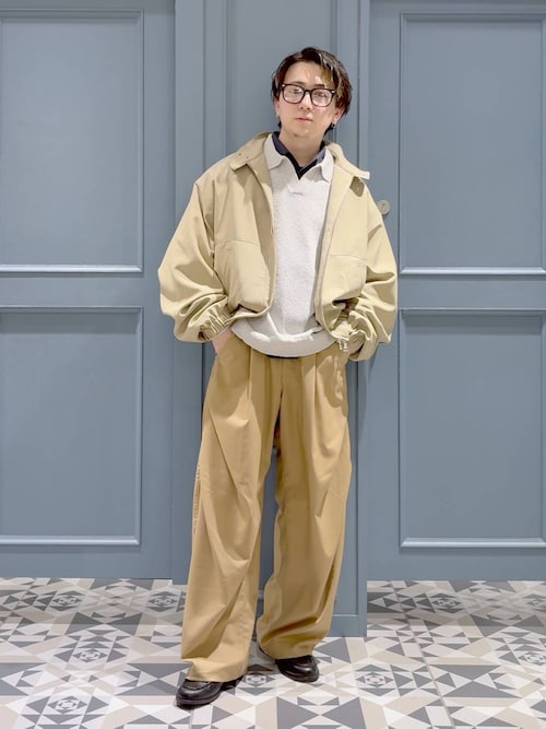 セール】Stand Neck Zip Bourbon/スタンドネックジップブルゾン