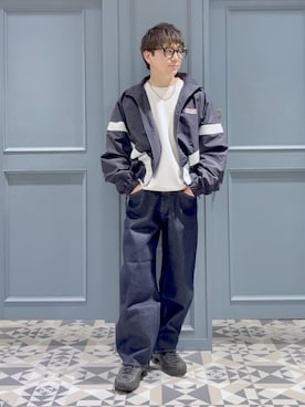 「RAGEBLUE（レイジブルー）のアイテム（アクセサリー）」を使った、はいねさん（メンズ・165cm）の冬コーディネート