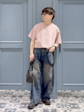 「RAGEBLUE（レイジブルー）のアイテム（バッグ）」を使った、はいねさん（メンズ・165cm）の春コーディネート