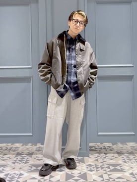 「RAGEBLUE（レイジブルー）のアイテム（パンツ）」を使った、はいねさん（メンズ・165cm）の秋コーディネート