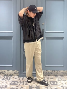 「アイテム（キャップ）」を使った、はいねさん（メンズ・165cm・20代）の春コーディネート