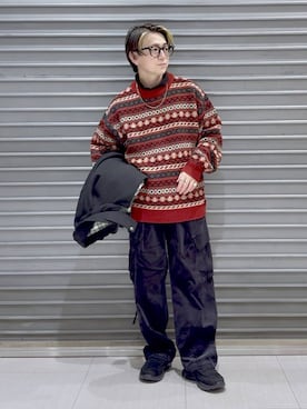 「RAGEBLUE（レイジブルー）のアイテム（ブルゾン）」を使った、はいねさん（メンズ・165cm）の秋コーディネート