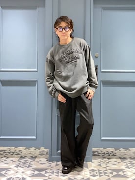 「アイテム（スウェット）」を使った、はいねさん（メンズ・165cm・20代）の秋コーディネート