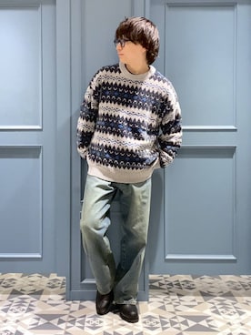「RAGEBLUE（レイジブルー）のアイテム（ブーツ）」を使った、はいねさん（メンズ・165cm）の冬コーディネート
