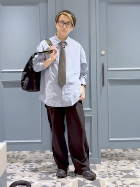 「アイテム（フォーマルスーツ/小物）」を使った、はいねさん（メンズ・165cm）の夏コーディネート