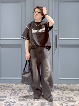 「RAGEBLUE（レイジブルー）のアイテム」を使った、はいねさん（メンズ・165cm）の夏コーディネート