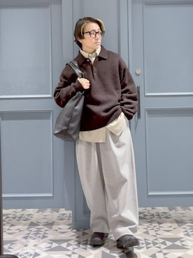 「アイテム（トートバッグ）」を使った、はいねさん（メンズ・165cm・20代）の冬コーディネート