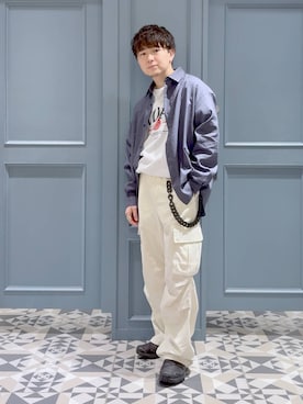 「RAGEBLUE（レイジブルー）のアイテム（アクセサリー）」を使った、はいねさん（メンズ・165cm）の春コーディネート