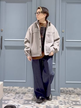 「RAGEBLUE（レイジブルー）のアイテム（ジャケット/アウター）」を使った、はいねさん（メンズ・165cm）の秋コーディネート