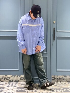「アイテム（キャップ）」を使った、はいねさん（メンズ・165cm・20代）の春コーディネート