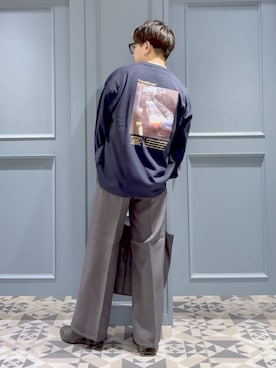 「RAGEBLUE（レイジブルー）のアイテム（Tシャツ/カットソー）」を使った、はいねさん（メンズ・165cm）の秋コーディネート